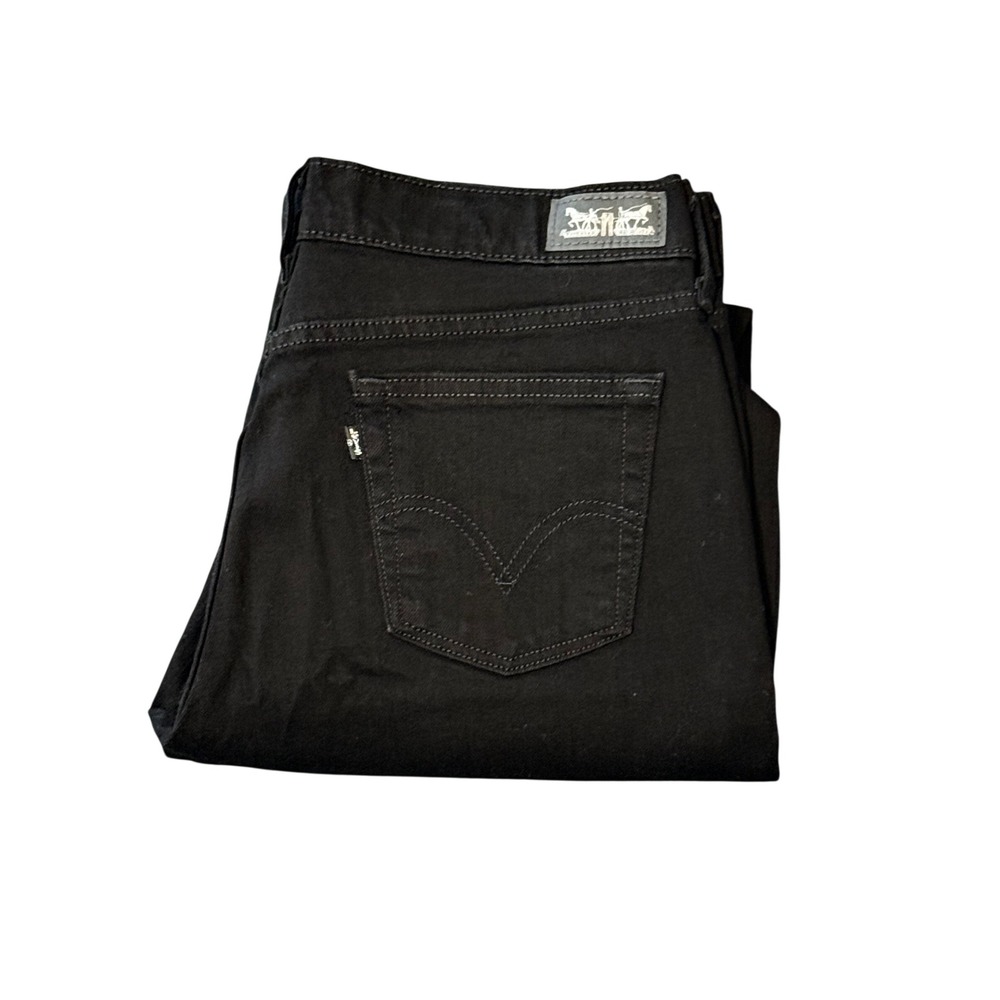 Levi's 515 Bootcut‎ Jeans Womens 32 Black Classic Mid Rise Denim Pants 82